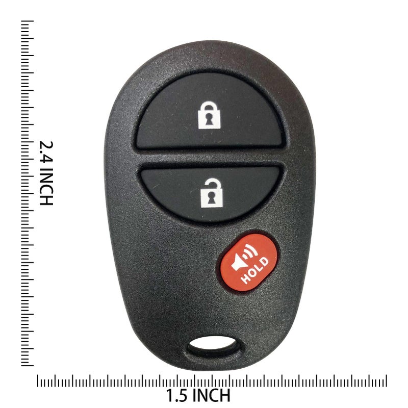 AUTO KEY MAX 2 NEW Replacement For 2005-2016 TACOMA Keyless Entry Remote Control GQ43VT20T By AutoKeyMax - Image 2